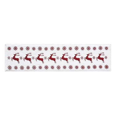 Scandia Snowflake Red White Runner 12x48 - The Fox Decor